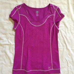 REI purple activewear t-shirt